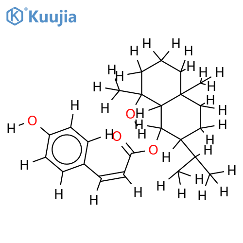 6-O-beta-Z-p-coumaroyl-4alpha-hydroxyeudesmane structure