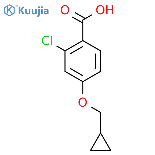 2-Chloro-4-(cyclopropylmethoxy)benzoic Acid structure