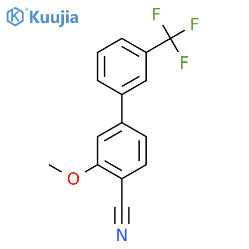 [1,1'-Biphenyl]-4-carbonitrile, 3-methoxy-3'-(trifluoromethyl)- structure