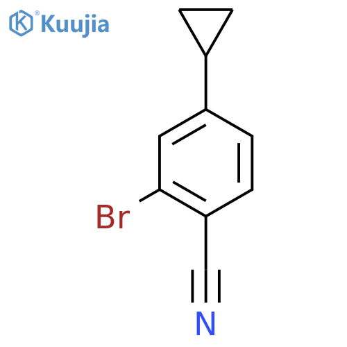 2-Bromo-4-cyclopropylbenzonitrile structure