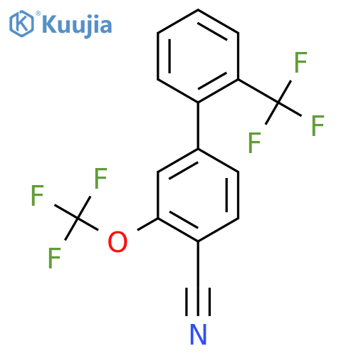 3-(Trifluoromethoxy)-2'-(trifluoromethyl)biphenyl-4-carbonitrile structure