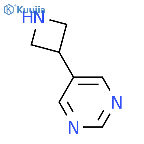 Pyrimidine, 5-(3-azetidinyl)- structure