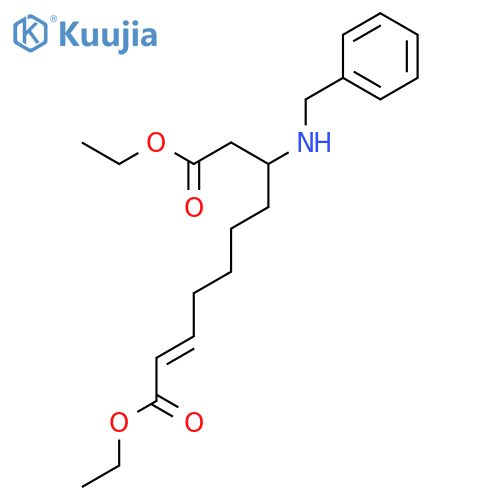 2-Decenedioic acid, 8-[(phenylmethyl)amino]-, diethyl ester, (E)-(±)- structure