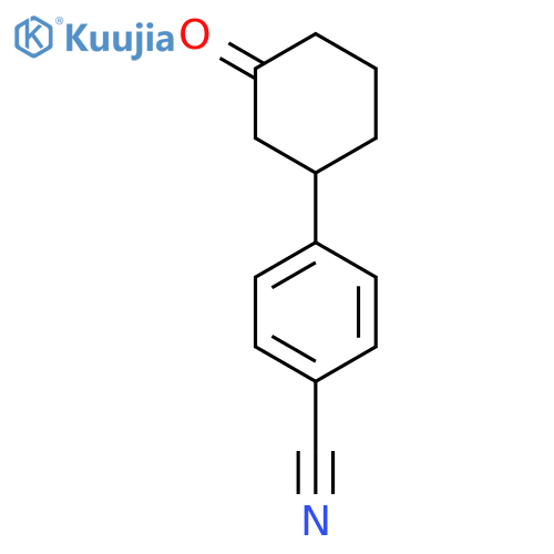 3-(4-Cyanophenyl)cyclohexanone structure