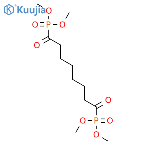 Phosphonic acid, (1,8-dioxo-1,8-octanediyl)bis-, tetramethyl ester structure