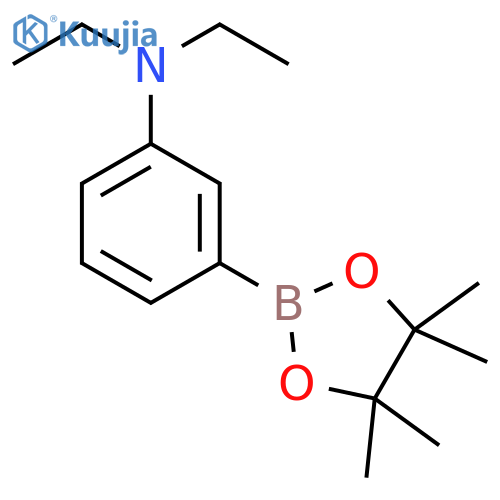 Benzenamine, N,N-diethyl-3-(4,4,5,5-tetramethyl-1,3,2-dioxaborolan-2-yl)- structure