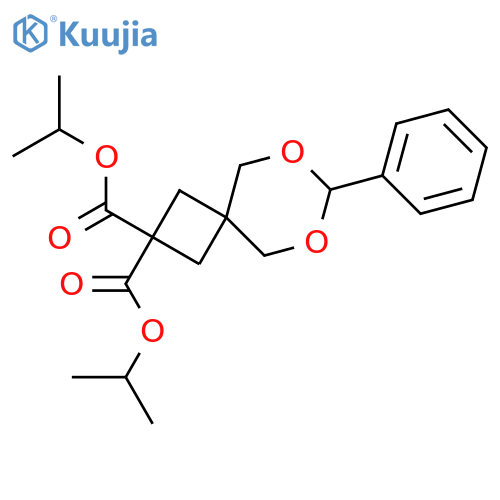2,2-bis(propan-2-yl) 7-phenyl-6,8-dioxaspiro3.5nonane-2,2-dicarboxylate structure