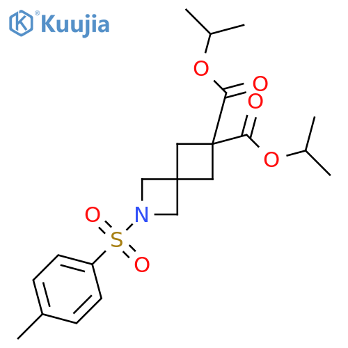 6,6-bis(propan-2-yl) 2-(4-methylbenzenesulfonyl)-2-azaspiro[3.3]heptane-6,6-dicarboxylate structure