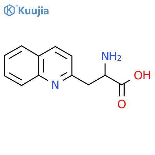 2-amino-3-(quinolin-2-yl)propanoic acid structure