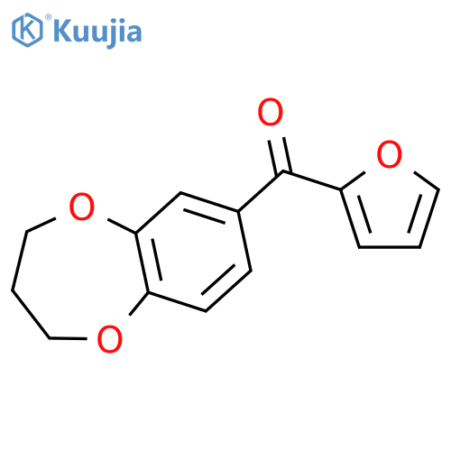Methanone, (3,4-dihydro-2H-1,5-benzodioxepin-7-yl)-2-furanyl- structure