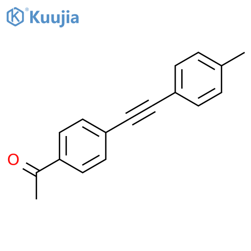Ethanone, 1-[4-[(4-methylphenyl)ethynyl]phenyl]- structure