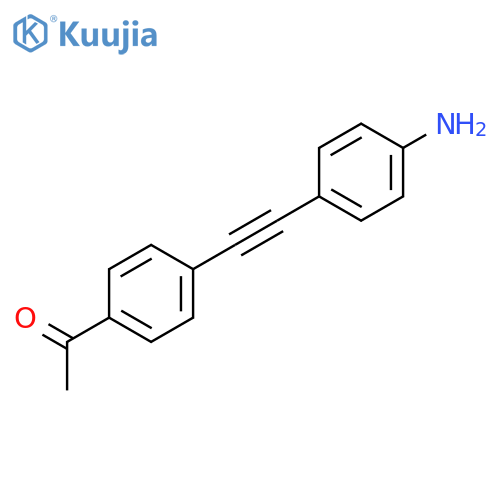 Ethanone, 1-[4-[(4-aminophenyl)ethynyl]phenyl]- structure