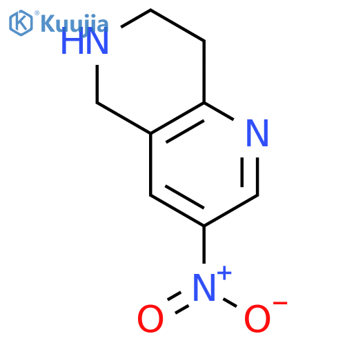 3-Nitro-5,6,7,8-tetrahydro-1,6-naphthyridine structure