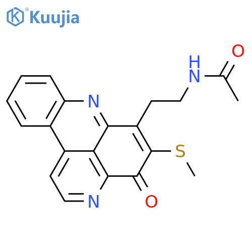 Acetamide,N-[2-[5-(methylthio)-4-oxo-4H-pyrido[2,3,4-kl]acridin-6-yl]ethyl]- structure