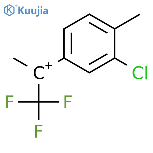 Ethylium, 1-(3-chloro-4-methylphenyl)-2,2,2-trifluoro-1-methyl- structure