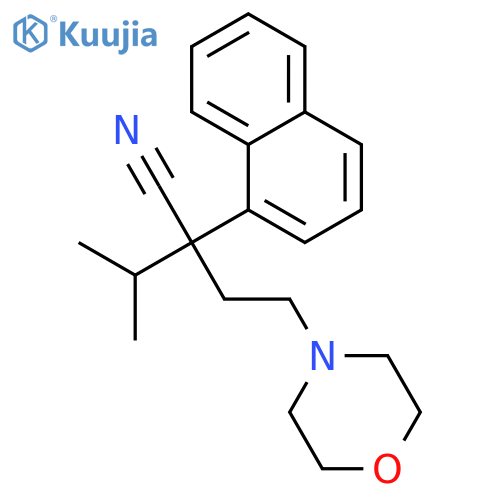 4-Morpholinebutanenitrile,a-(1-methylethyl)-a-1-naphthalenyl- structure
