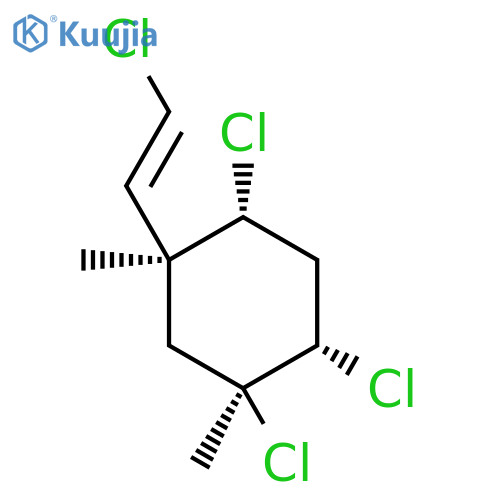 Cyclohexane,1,2,4-trichloro-5-[(1E)-2-chloroethenyl]-1,5-dimethyl-, (1S,2S,4R,5S)- structure