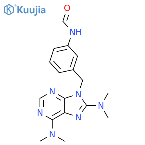 Formamide, N-[3-[[6,8-bis(dimethylamino)-9H-purin-9-yl]methyl]phenyl]- structure
