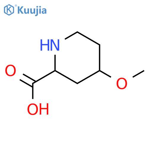 2-Piperidinecarboxylicacid, 4-methoxy-, hydrochloride (1:1), (2R,4S)-rel- structure