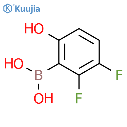 (2,3-difluoro-6-hydroxyphenyl)boronic acid structure