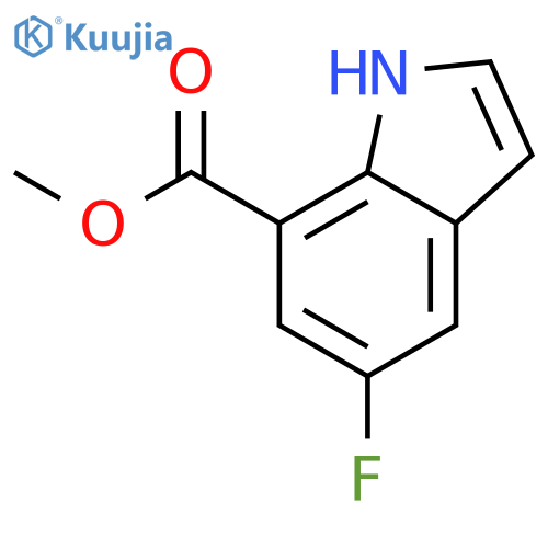 Methyl 5-fluoro-1H-indole-7-carboxylate structure