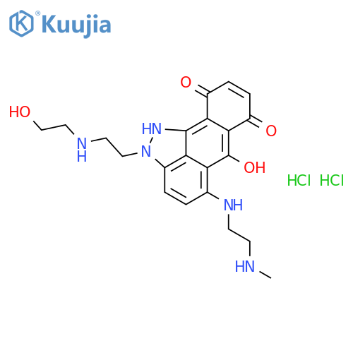 Dibenz[cd,g]indazol-6(2H)-one,7,10-dihydroxy-2-[2-[(2-hydroxyethyl)amino]ethyl]-5-[[2-(methylamino)ethyl]amino]-,hydrochloride (1:2) structure