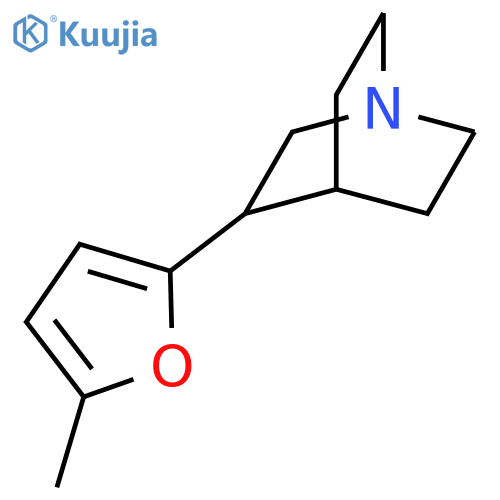 1-Azabicyclo[2.2.2]octane, 3-(5-methyl-2-furanyl)- structure