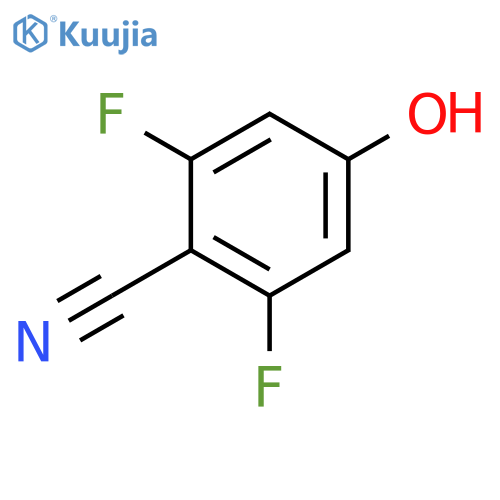 2,6-Difluoro-4-hydroxybenzonitrile structure
