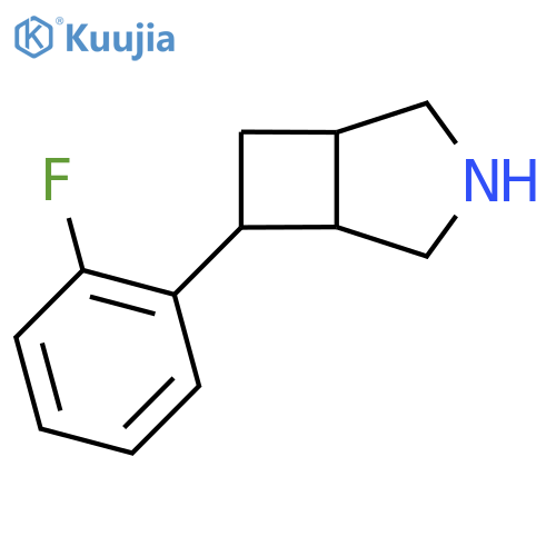 6-(2-fluorophenyl)-3-azabicyclo3.2.0heptane structure