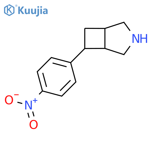 6-(4-nitrophenyl)-3-azabicyclo3.2.0heptane structure