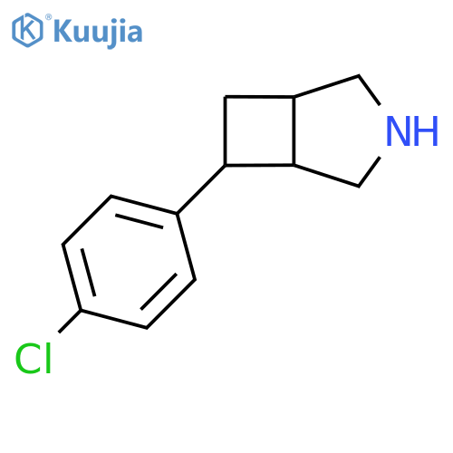 6-(4-chlorophenyl)-3-azabicyclo3.2.0heptane structure
