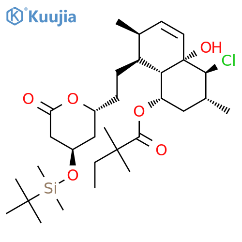 4-tert-Butyldimethylsilyl-5’-chloro-4a’-hydroxy Simvastatin structure