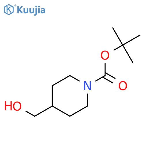 tert-butyl 4-(hydroxymethyl)piperidine-1-carboxylate structure