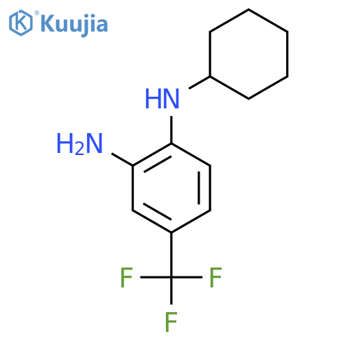 1-N-cyclohexyl-4-(trifluoromethyl)benzene-1,2-diamine structure
