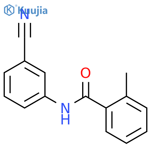 N-(3-Cyanophenyl)-2-methylbenzamide structure