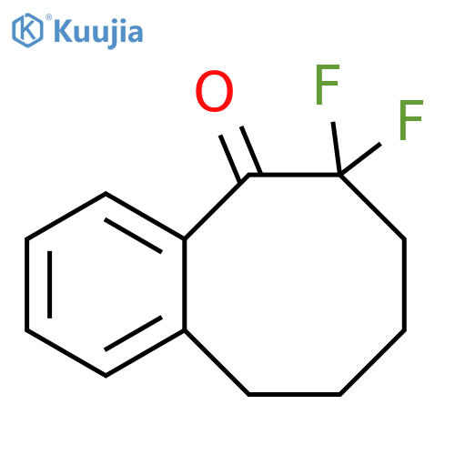 6,6-difluoro-5,6,7,8,9,10-hexahydrobenzo8annulen-5-one structure