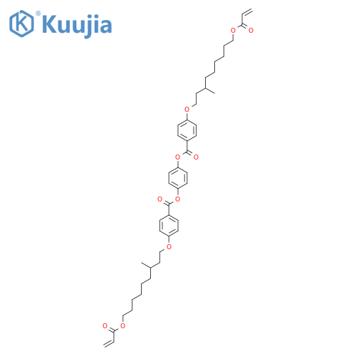 4-[[6-[(1-Oxo-2-propen-1-yl)oxy]hexyl]oxy]benzoic acid 1,1'-(1,4-phenylene) ester structure