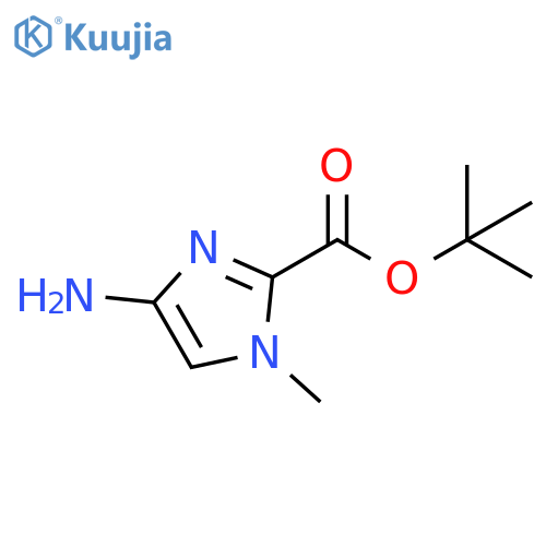 tert-butyl 4-amino-1-methyl-1H-imidazole-2-carboxylate structure