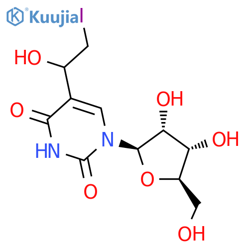 Uridine,5-(1-hydroxy-2-iodoethyl)-, (S)- (9CI) structure