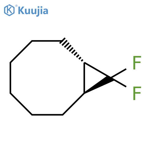 Bicyclo[6.1.0]nonane,9,9-difluoro-, trans- (9CI) structure