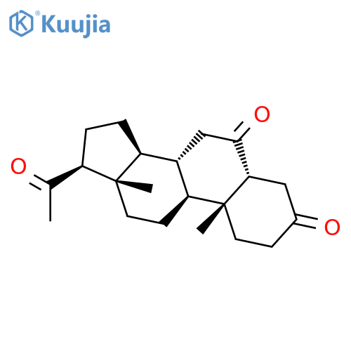 Pregnane-3,6,20-trione,(5b)- (9CI) structure