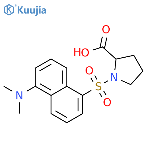 L-Proline,1-[[5-(dimethylamino)-1-naphthalenyl]sulfonyl]- structure