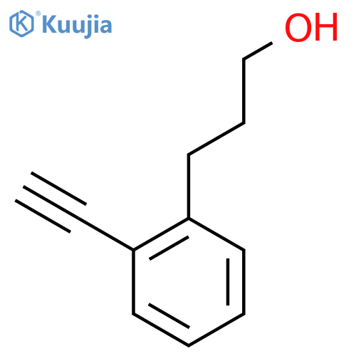 3-(2-ethynylphenyl)propan-1-ol structure