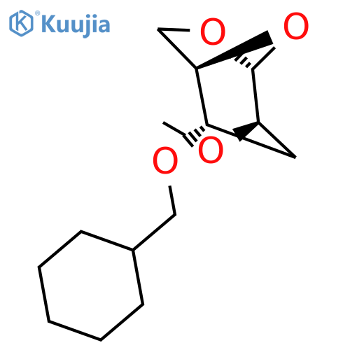 .beta.-D-ribo-Hexopyranose, 1,6-anhydro-4-O-(cyclohexylmethyl)-3-deoxy-2-O-methyl- structure