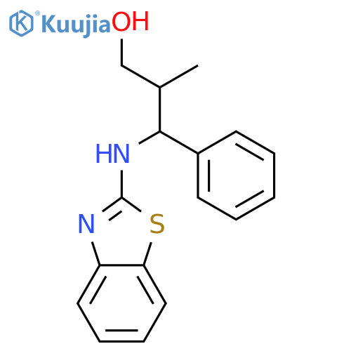 Benzenepropanol, γ-(2-benzothiazolylamino)-β-methyl-, (βS,γS)- structure