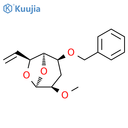 b-L-manno-Oct-7-enopyranose,1,6-anhydro-3,7,8-trideoxy-2-O-methyl-4-O-(phenylmethyl)- (9CI) structure