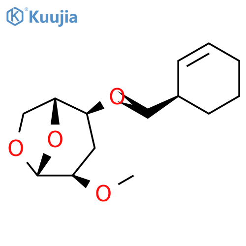b-D-ribo-Hexopyranose,1,6-anhydro-4-O-(2-cyclohexen-1-ylmethyl)-3-deoxy-2-O-methyl-, (R)- (9CI) structure