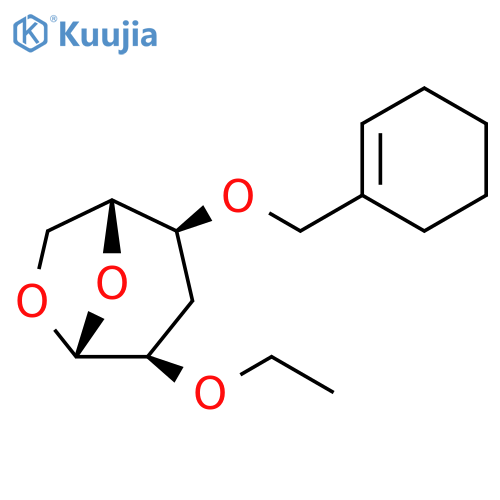 b-D-ribo-Hexopyranose,1,6-anhydro-4-O-(1-cyclohexen-1-ylmethyl)-3-deoxy-2-O-ethyl- structure