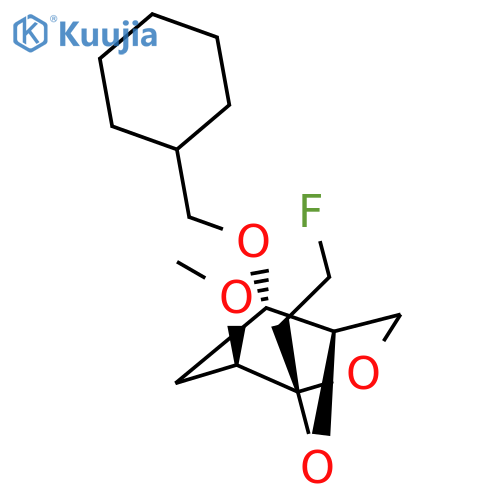.beta.-D-ribo-3-Octulopyranose, 3,8-anhydro-6-O-(cyclohexylmethyl)-1,2,5-trideoxy-1-fluoro-4-O-methyl- structure