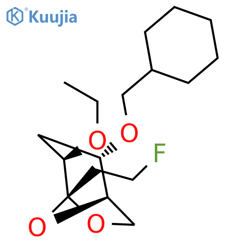 .beta.-D-ribo-3-Octulopyranose, 3,8-anhydro-6-O-(cyclohexylmethyl)-1,2,5-trideoxy-4-O-ethyl-1-fluoro- structure